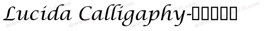 Lucida Calligaphy字体转换